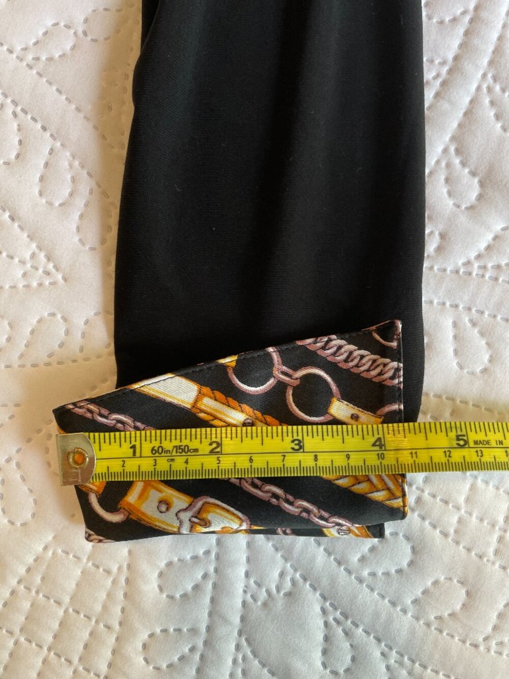 Cache elegant black and print dress - Picture 12 of 12
